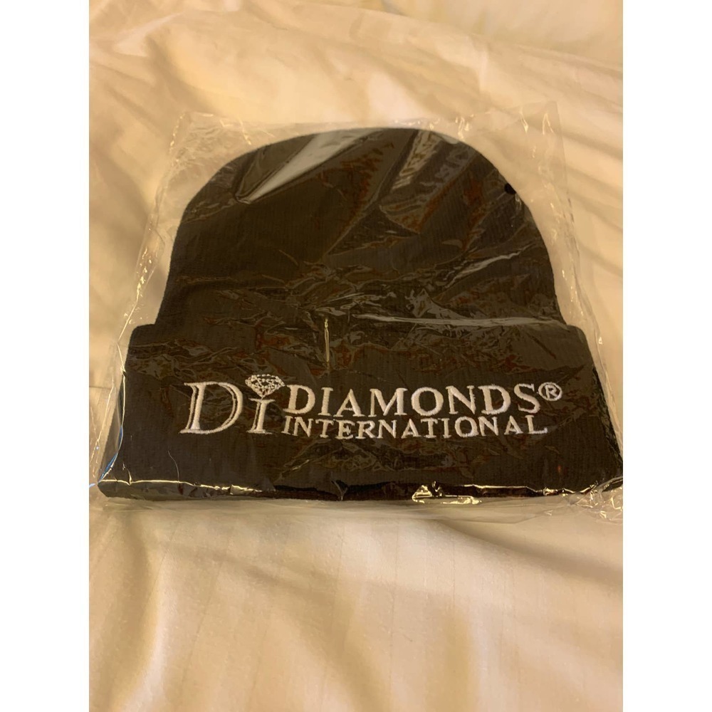 Black New Diamonds International Beanie Cap Hard To Find Alaska Exclusive